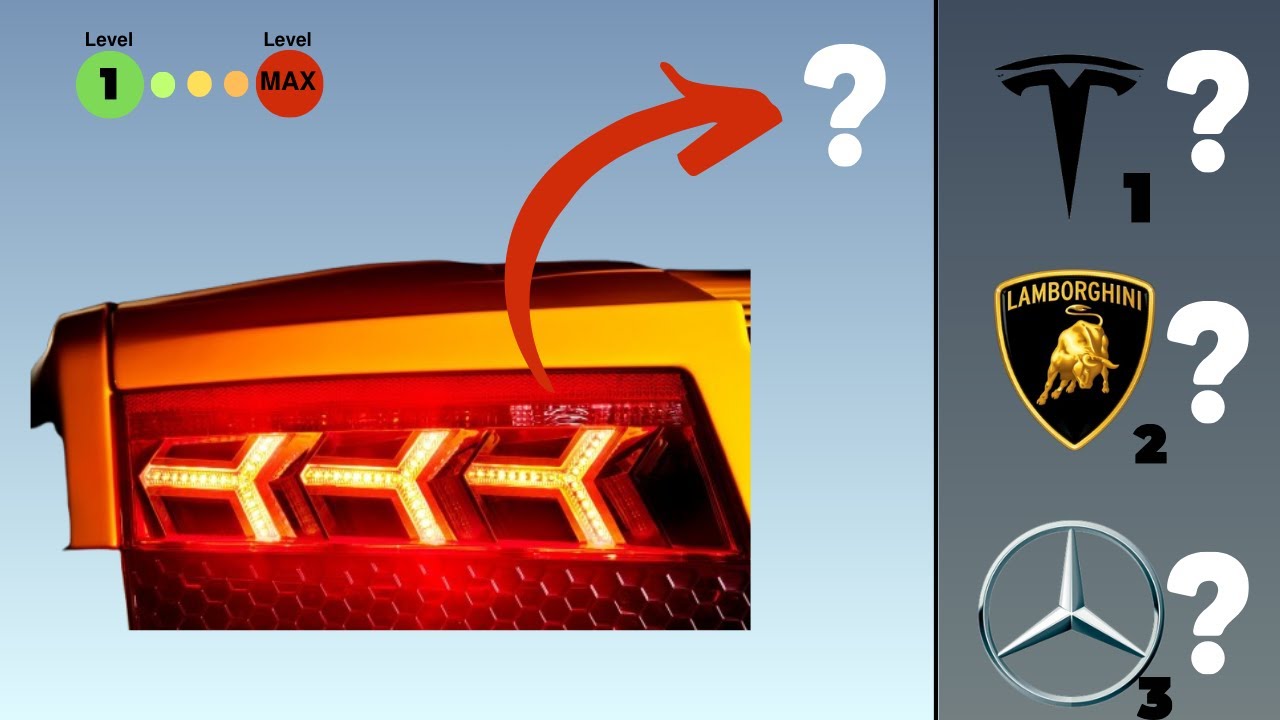 Guess the Car by Taillights | Easy vs Medium vs Hard