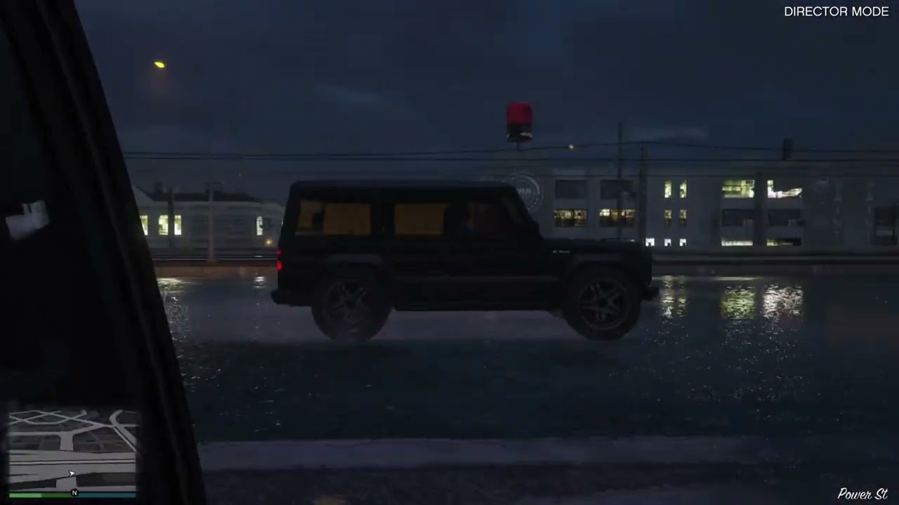 GTA5 Relaxing drive in the rain