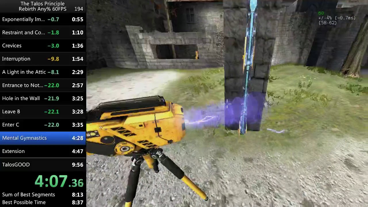 [WR] The Talos Principle - Rebirth 60FPS Any% in 9:02 IGT / 9:36 RTA