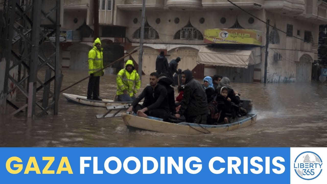 Heavy Rain Floods Gaza Tents as Humanitarian Crisis Deepens Under Israeli Blockade