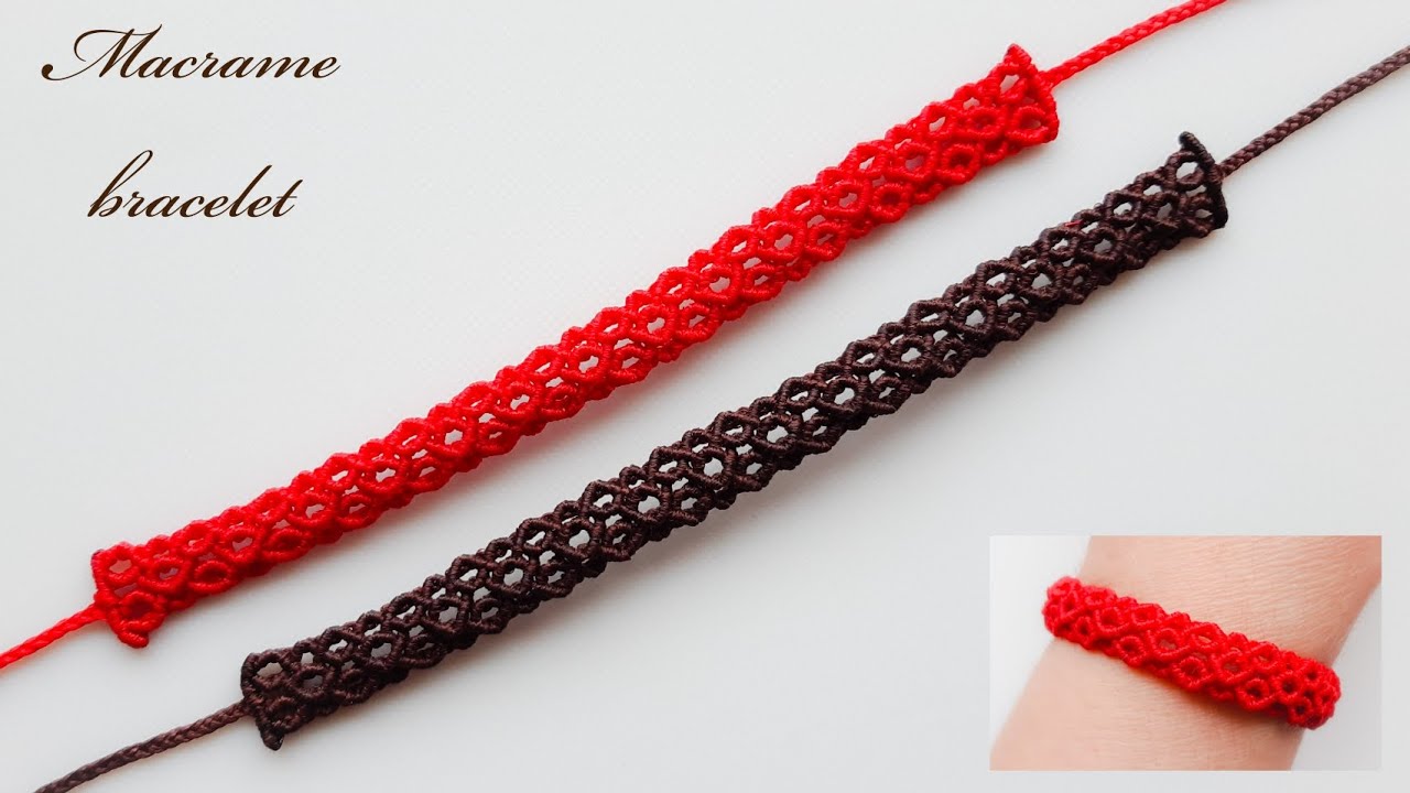 Macrame bracelet tutorial