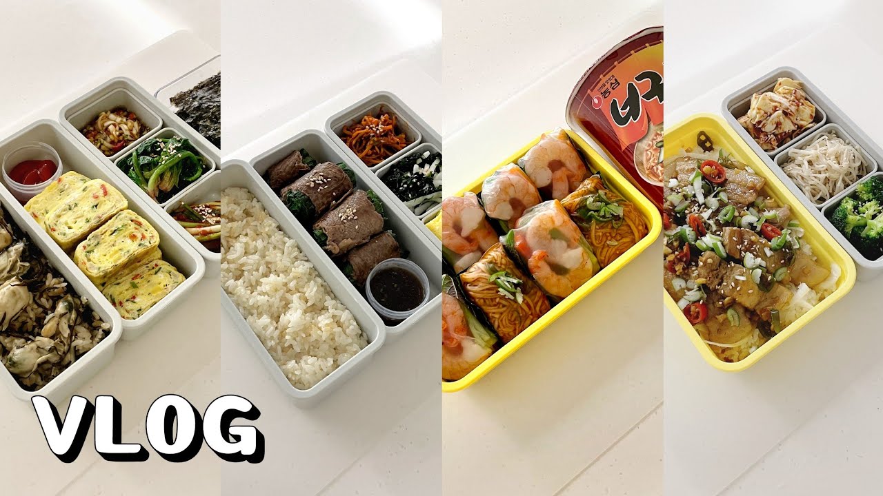 [SUB] 도시락, 이 보다 더 맛있을 수 없습니다 👍 (feat. 중요한 건 꺾이지 않는 정성) / 삼겹살덮밥, 월남쌈, 소고기부추말이, 순두부계란찜