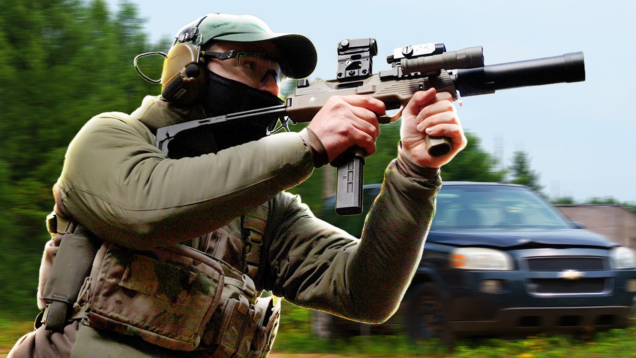 Выживание в 16-часовой игре в страйкбол с полностью автоматическим пистолетом-пулеметом GBBR
