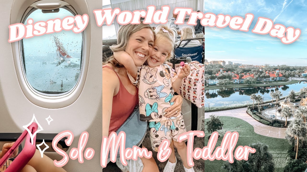 DISNEY WORLD TRAVEL DAY | Riviera Resort Arrival Day | Solo Mom & Toddler | July 2023