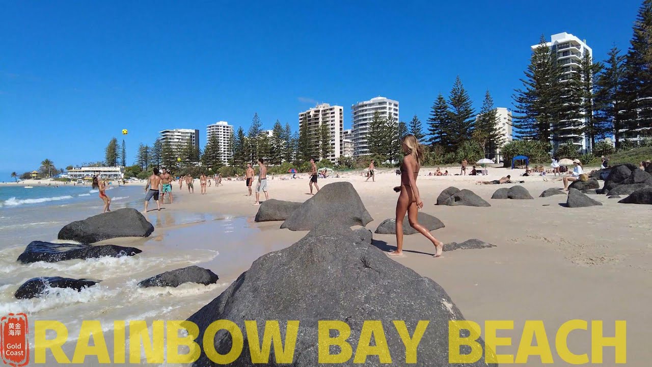 [4k] Explore Rainbow Bay Beach & Point Danger Saturday 18 Nov 2023 | Gold Coast | QLD | Australia