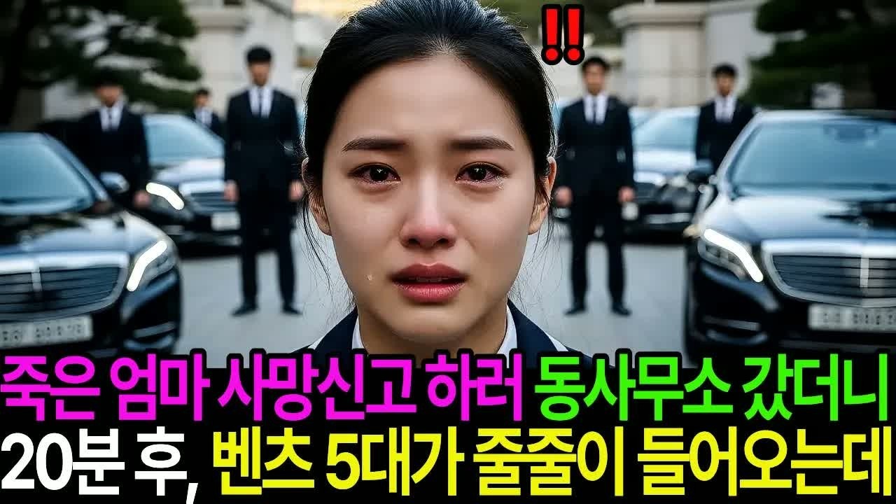엄마 사망 신고를 하러 동사무소에 갔더니 20분 만에 벤츠 5대가 줄줄이 들어오는 백만장자 재벌의 기묘한 등장