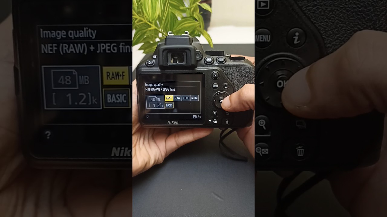 Nikon D3500 camera settings for image quality #shorts #dslr #nikon