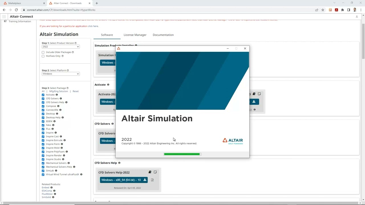 Installing Altair Software Tools using the HyperWorks Master Installer