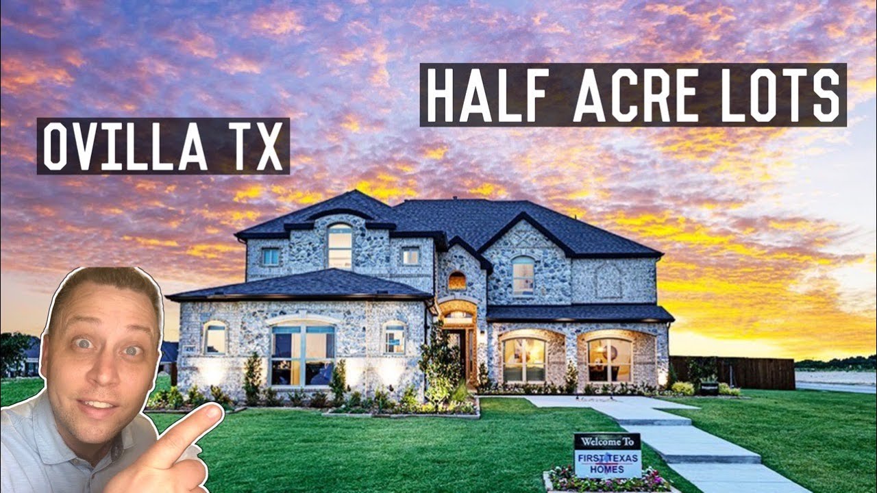 Beautiful First Texas Homes on Half Acre Lots in Ovilla, TX!