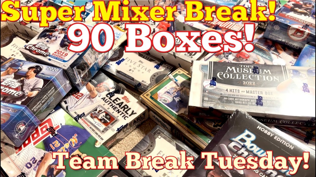 OPENING 90 BASEBALL CARD BOXES! (TEAM BREAK TUESDAY!)