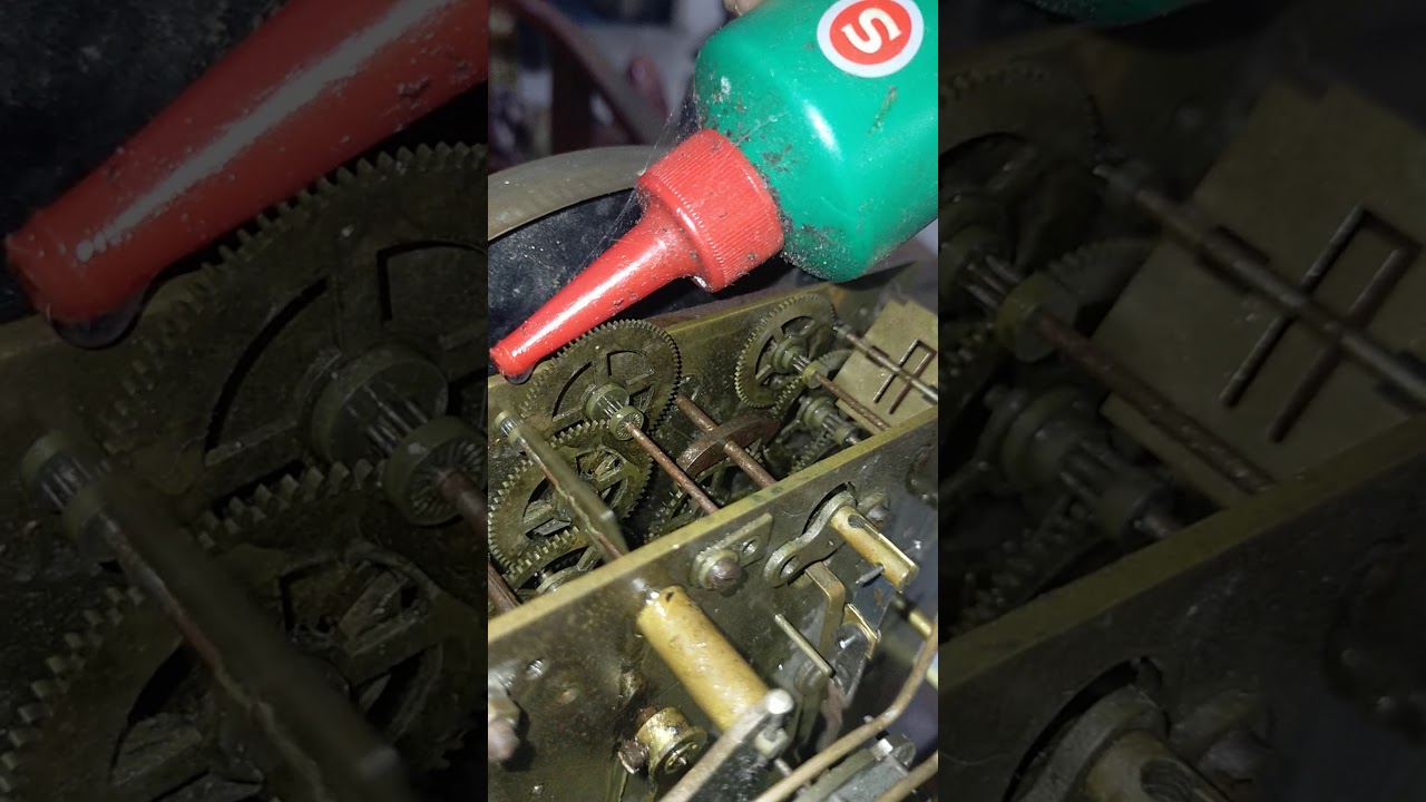 Cara melumasi jam dinding kayu bandul pendulum perempatan tua kuno junghans mauthe kienzle fiag