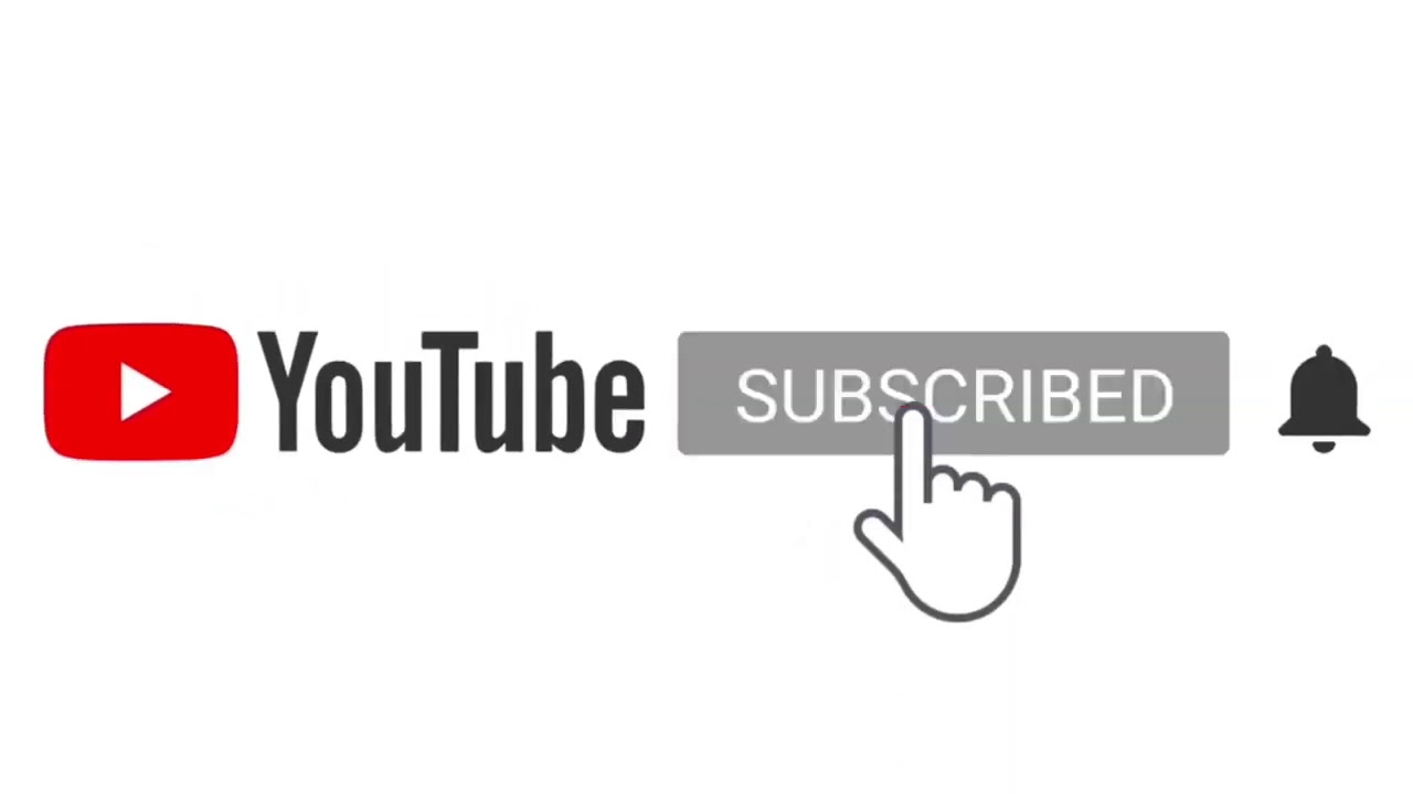 WHITE SCREEN | YOUTUBE SUBSCRIBE BUTTON WITH SOUNDS 🔔720p