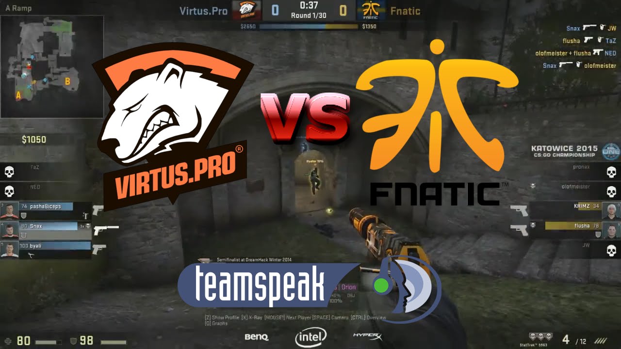 [POL] [POV] Virtus.Pro vs Fnatic - Map 1 @ ESL One Katowice 2015 [50fps]