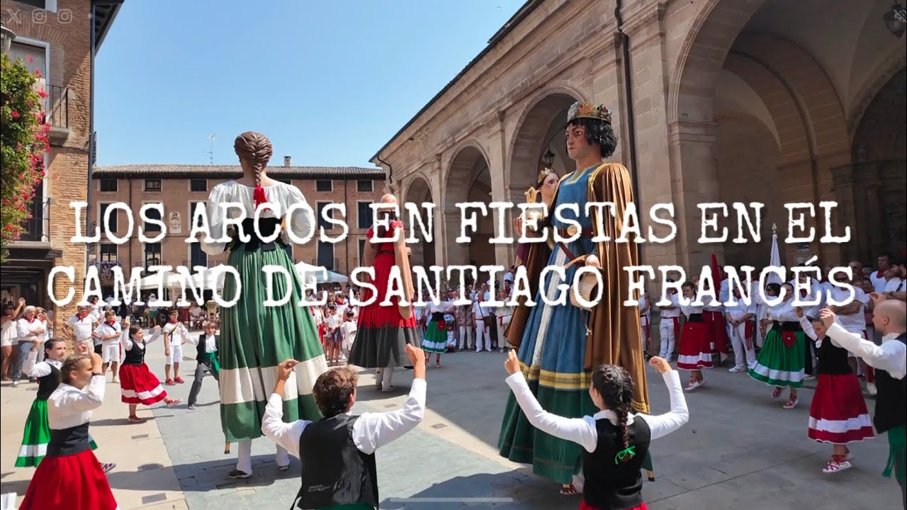 Los Arcos (Navarra) en fiestas en el #caminodesantiago  