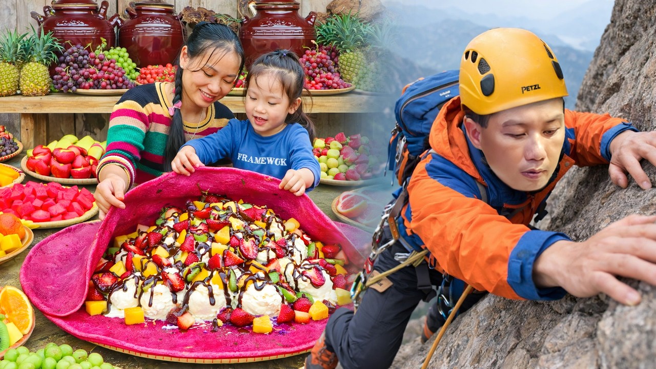 How to Make Soft & Creamy Dragon Fruit Cake—Traditional Countryside Recipe with AN and Daughter