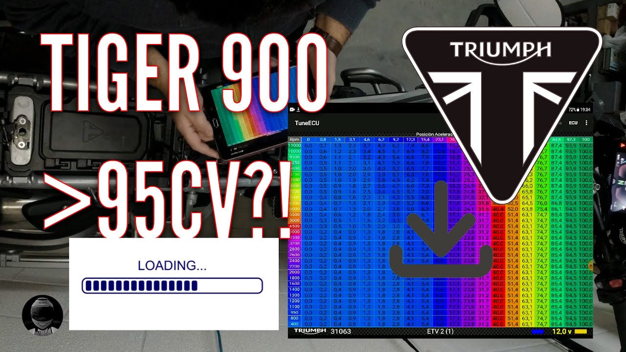 💥 + 95CV💦 Triumph Tiger 900 | Глава 3. Загрузка карты TuneEcu