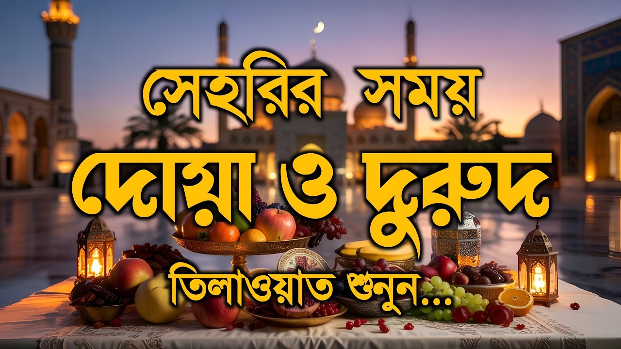 সেহরির সময় দোয়া ও দূরুদ | Seheri Dua & Durud | এবং কুরআন তেলাওয়াত | Ramadan Dua By Alaa Aqel