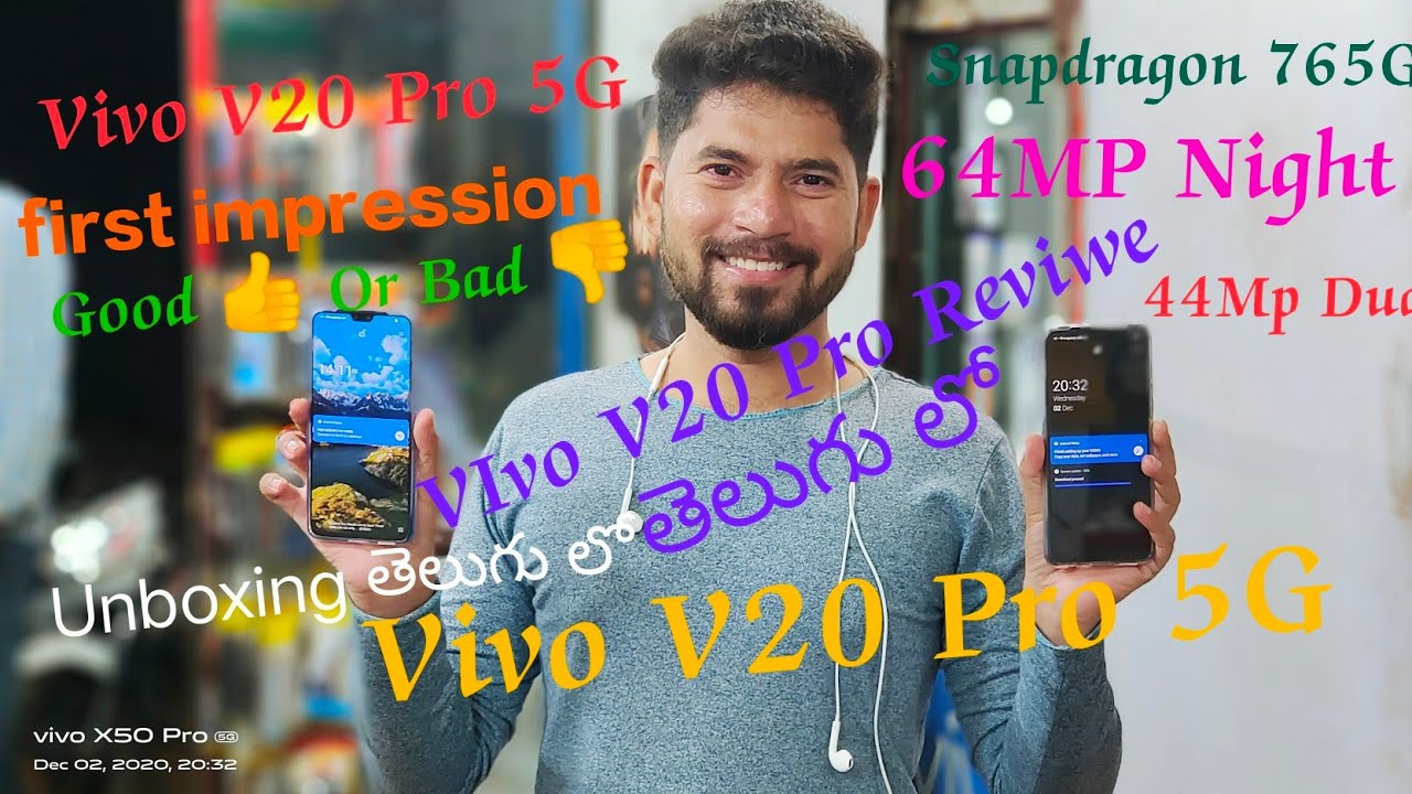 Vivo V20 Pro 5G📱☎️ #Unboxing  #first impression #Camera Review Dual Selfie 📸📽️44+8MP Snapdragon 765G