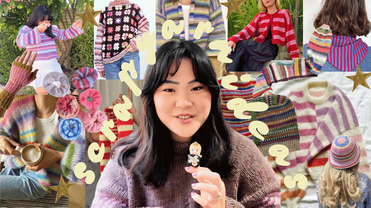 20+ Scrap Yarn Knitting and Crochet Patterns You’ll Love 💖