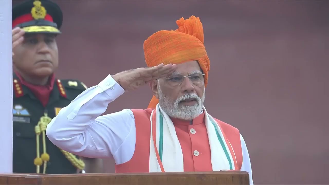 ' स्वतन्त्रता दिवस ' के अवसर पर प्रधानमंत्री नरेंद्र मोदी जी का देश को संबोधन