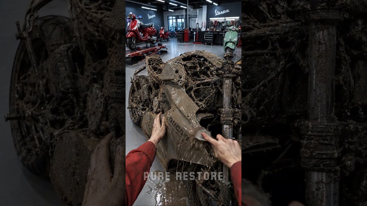 Extreme Renovation: Abandoned Ducati Panigale V4 to Superbike! 🤯🛠️  #ducati