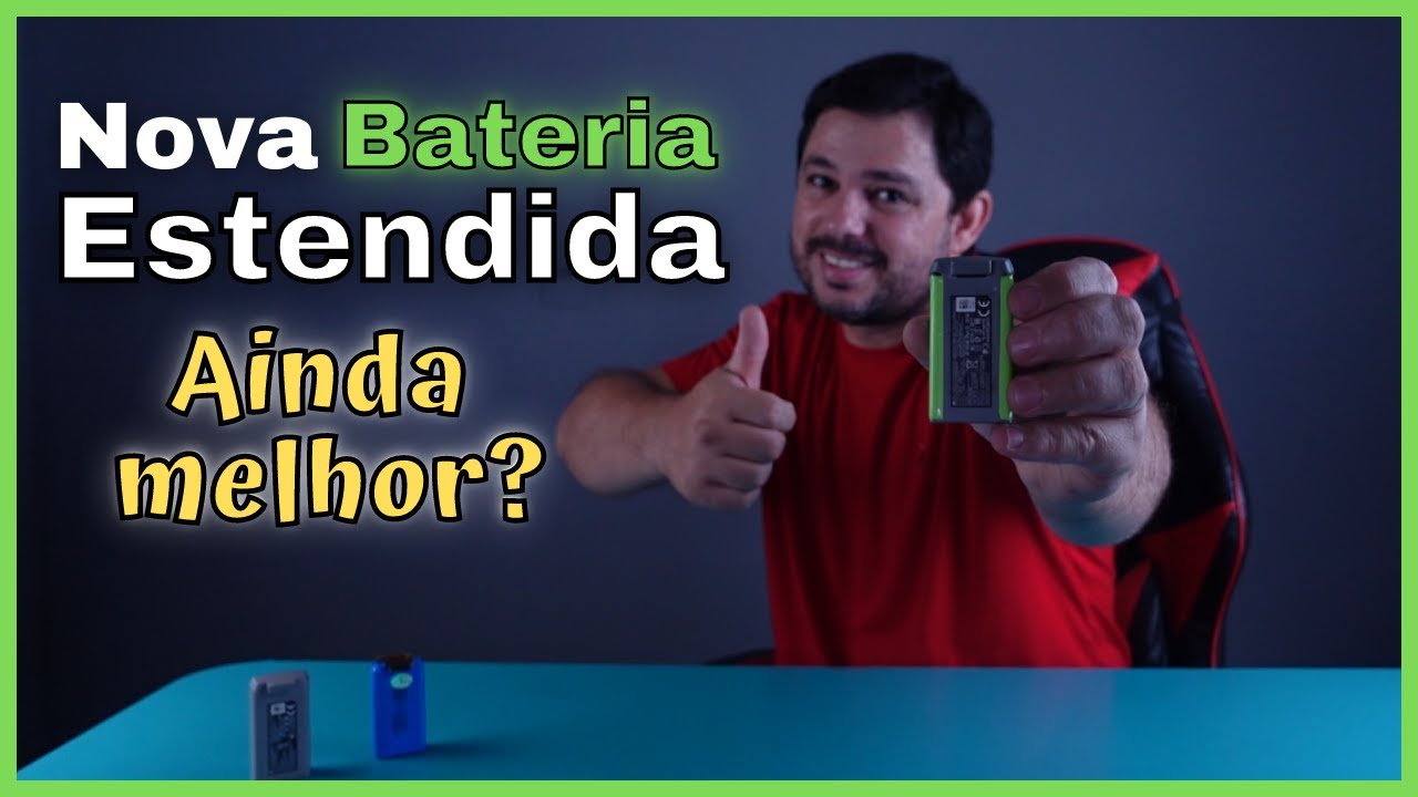 Nova Bateria Estendida do DJI Mini 2 Ainda Melhor?!? Testei e Comparei