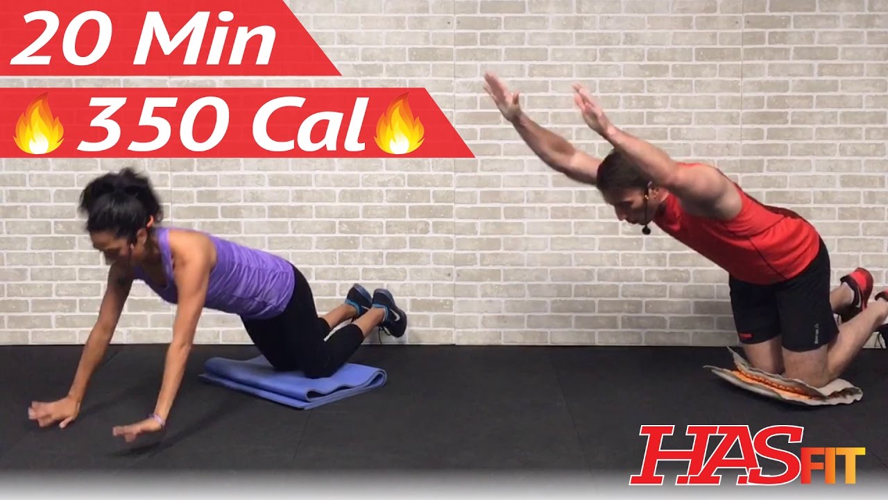 20 Minute Home Workout without Equipment - HIIT Cardio High Intensity Interval Training for Fat Loss
