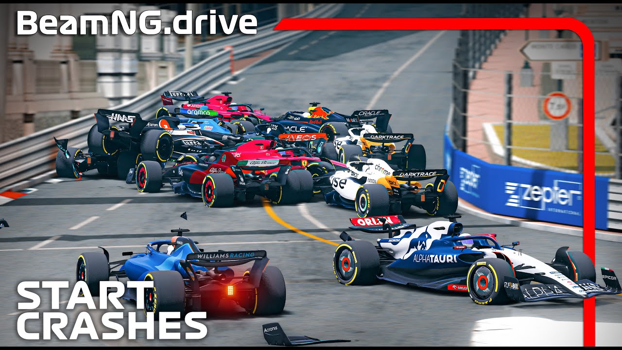 Formula Car Start Crashes #3 | BeamNG.drive | F1 2023 MOD
