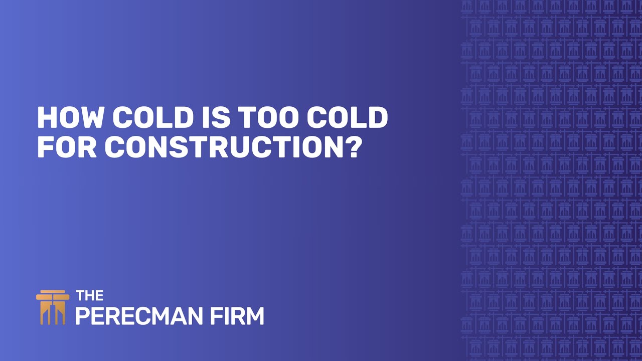 How Cold is Too Cold for Construction? Understanding Winter Work Safety