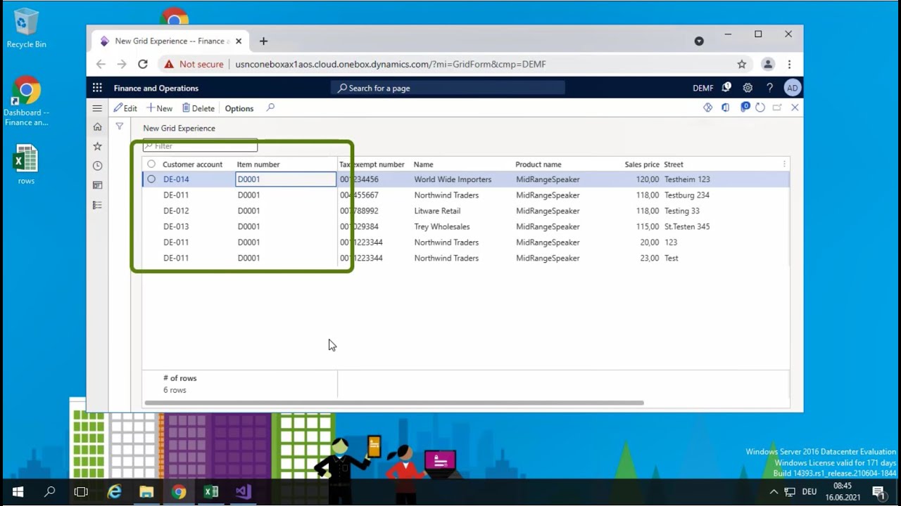 Dynamics 365 FO - New Grid Experience
