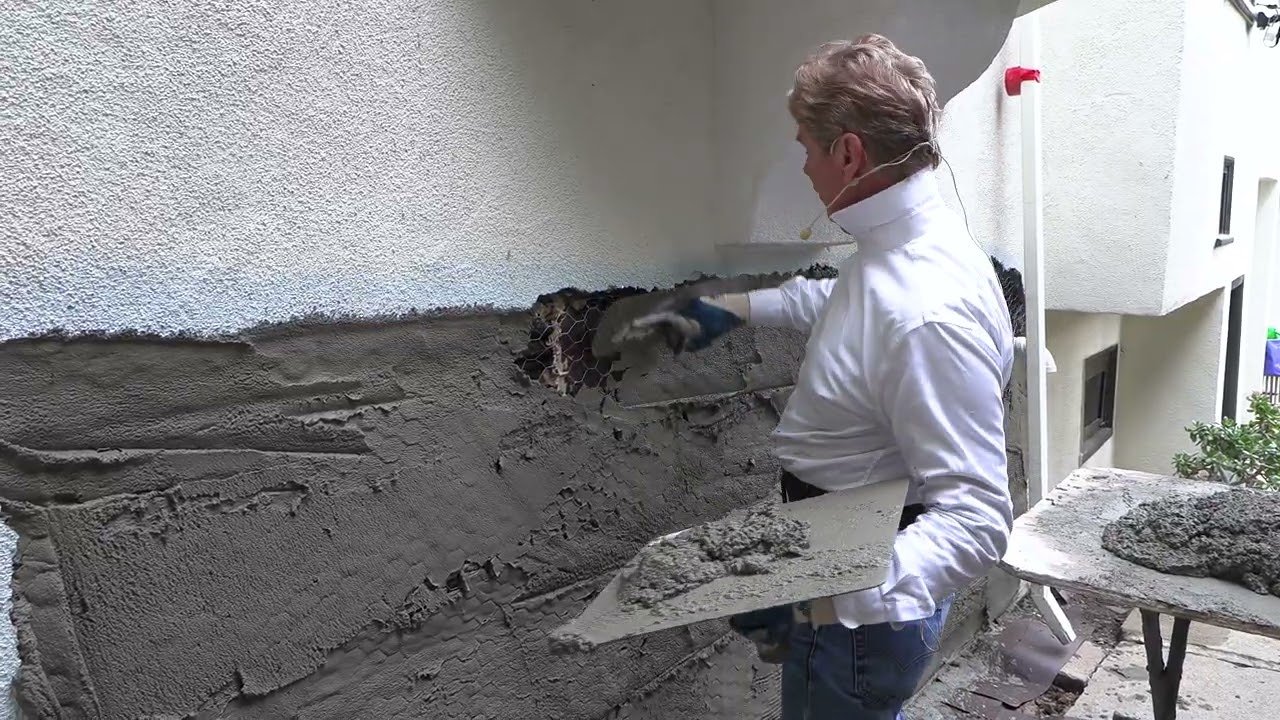Repair bulging  or buckling stucco in stucco walls, installing new plastering  applications.