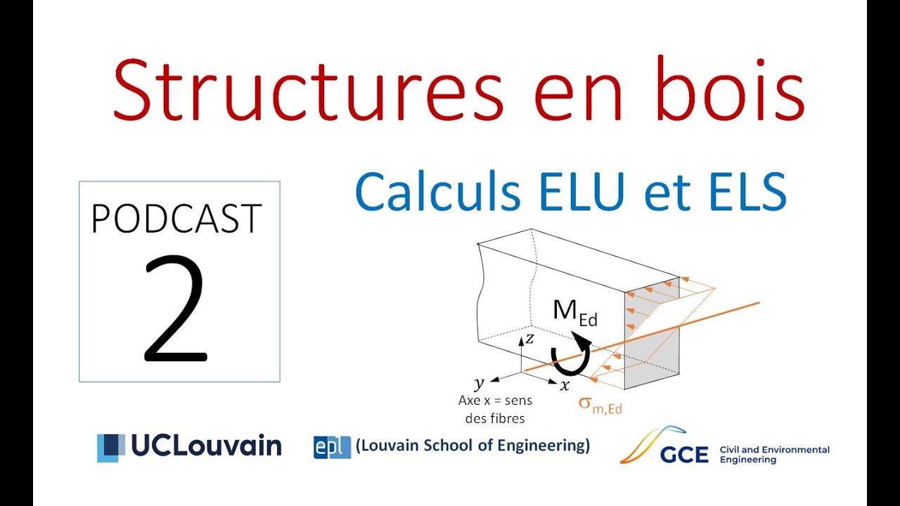 Structures en bois, PODCAST N°2 : Calculs ELU et ELS