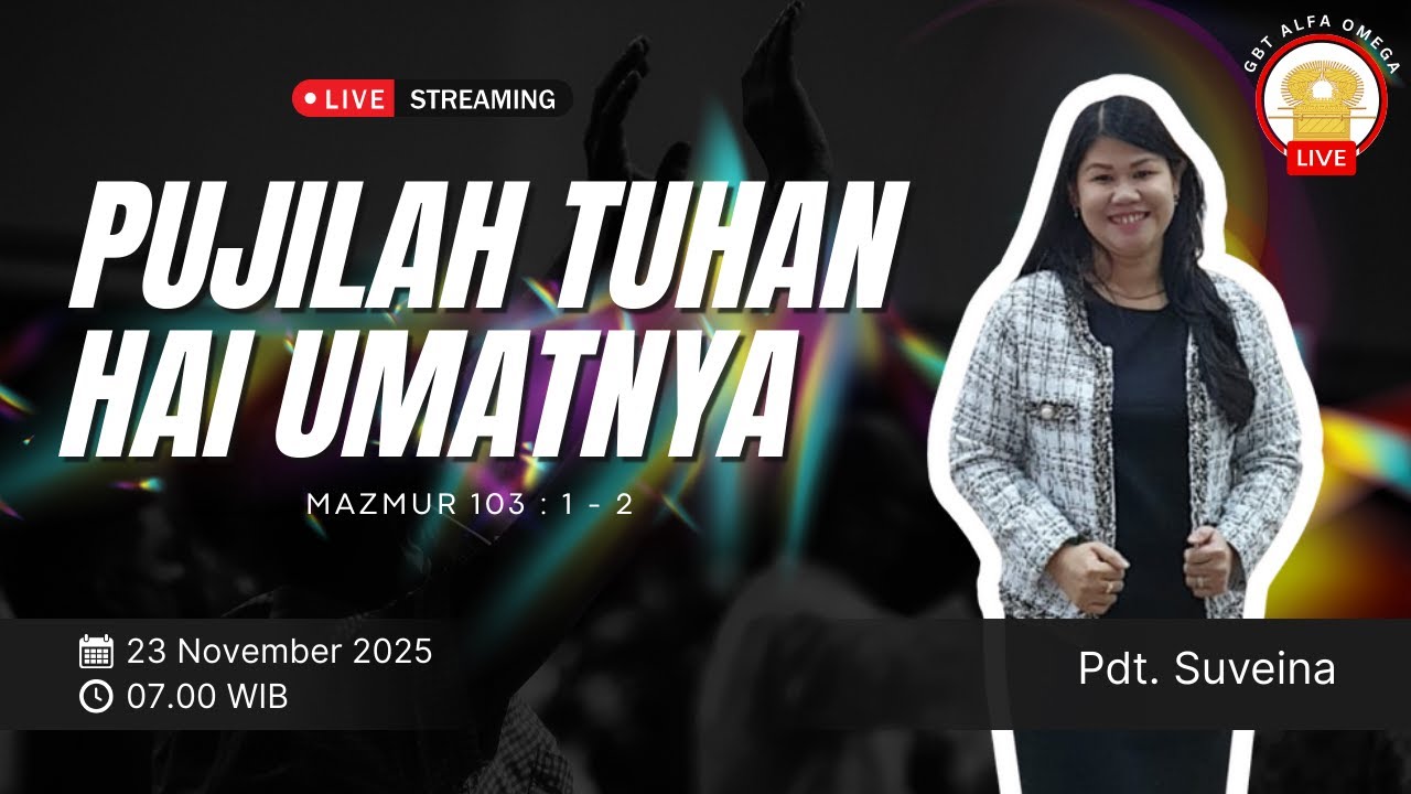 IBADAH RAYA MINGGU 23 NOVEMBER 2025 | GBT ALFA OMEGA BLITAR