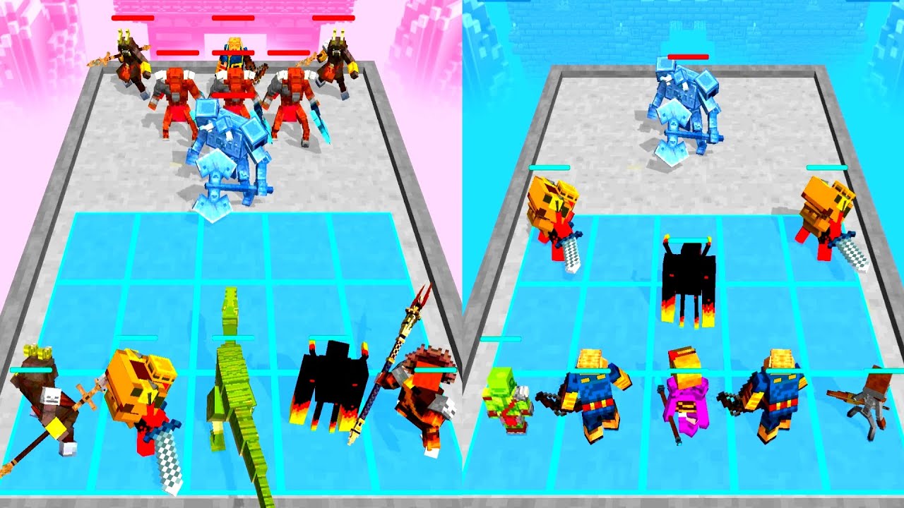 Merge Craftsman: Monster Battle - Robot Dinasoure vs Minecraft, Mobile Game