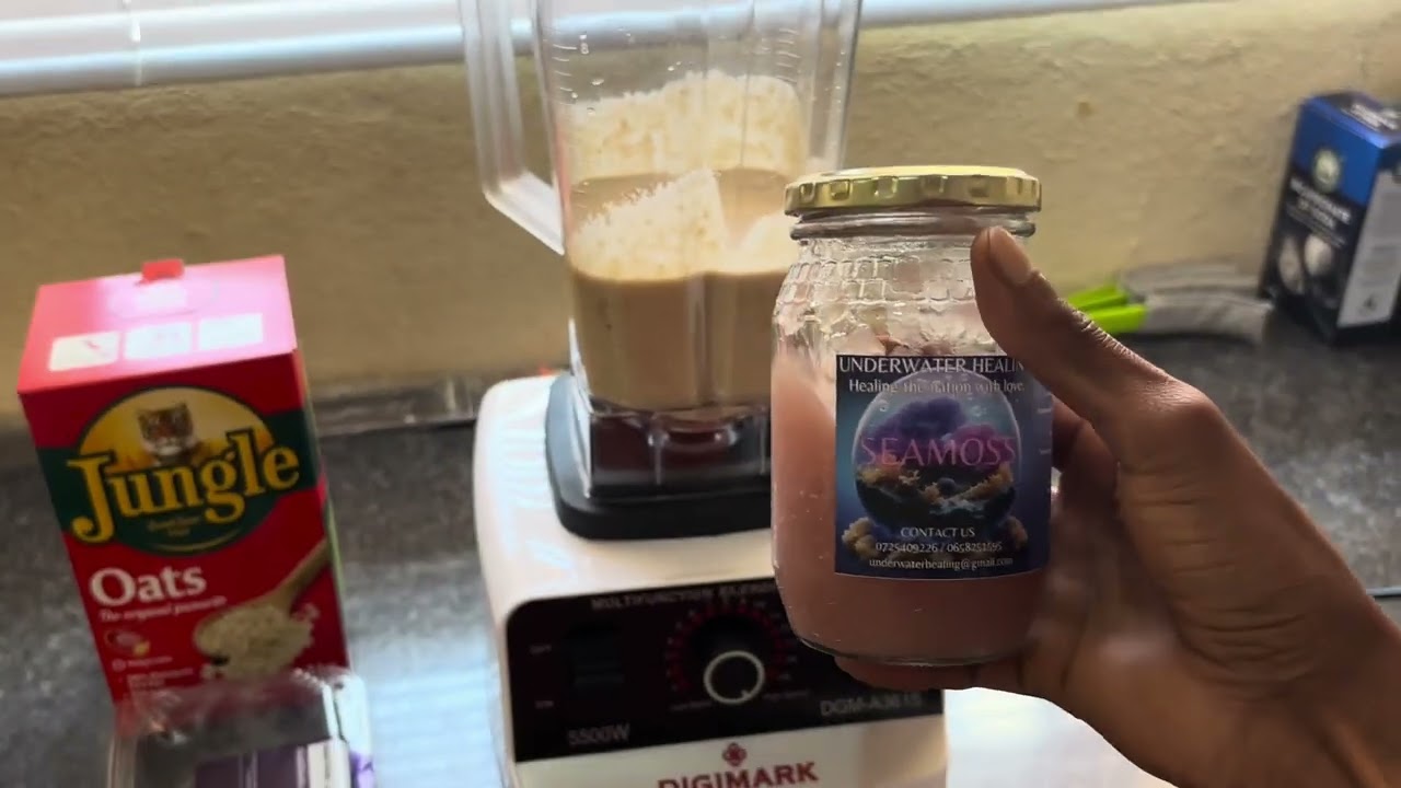 This is my first smoothie formula that contains Water, Jungle oats, Bananas, Dates & Peanut butter.
