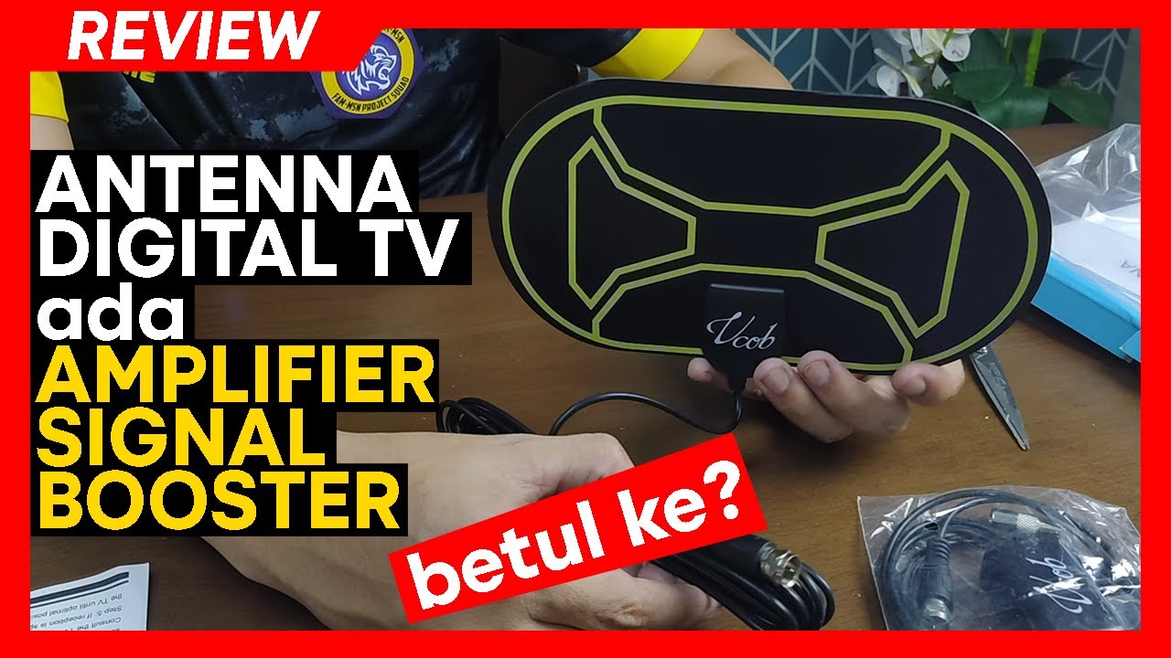 Cara Pasang Antenna Digital TV ada Amplifier dan Cari Siaran Digital TV Malaysia