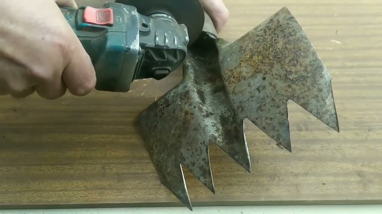 виготовлення з поломаної лопати просапки    making prosapki 1