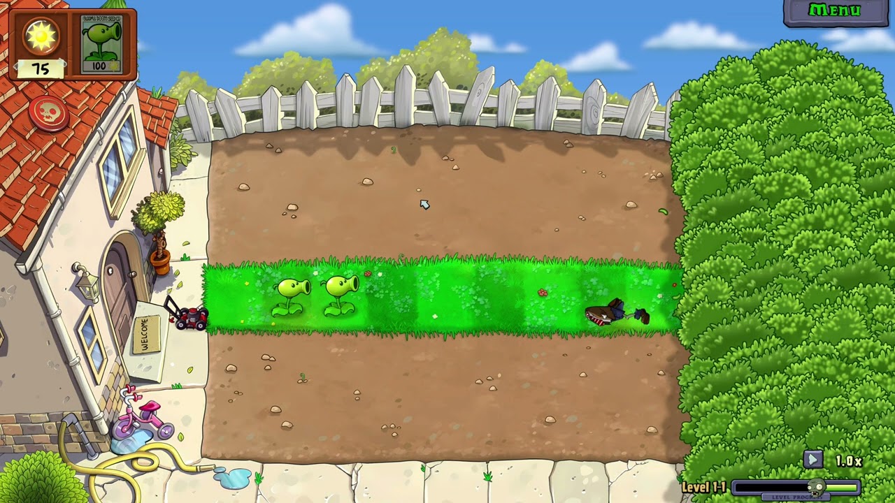 В PvZ Replanted скачок сложности просто БЕЗУМНЫЙ! #игры #испытание #pvz