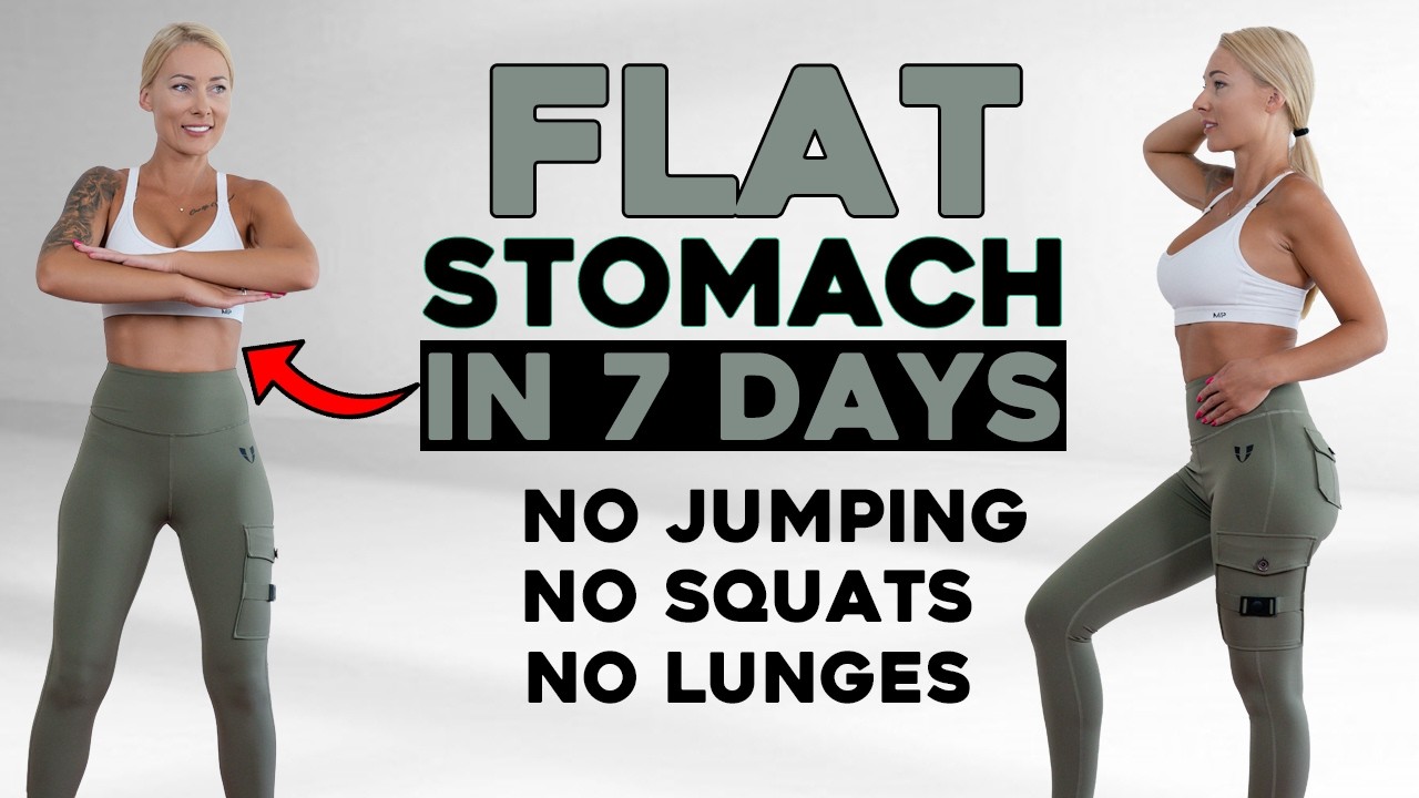 🔥FLAT STOMACH in 7 Days 🔥 Standing Abs Workout🔥 No Jumping🔥No Squats🔥 No Lunges🔥