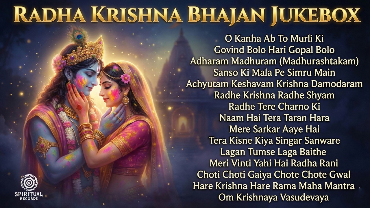 राधा कृष्ण सुपरहिट भजन 2026 🌸 | 15 Nonstop Bhakti Songs | मन को शांति देने वाले भजन #krishnabhakti