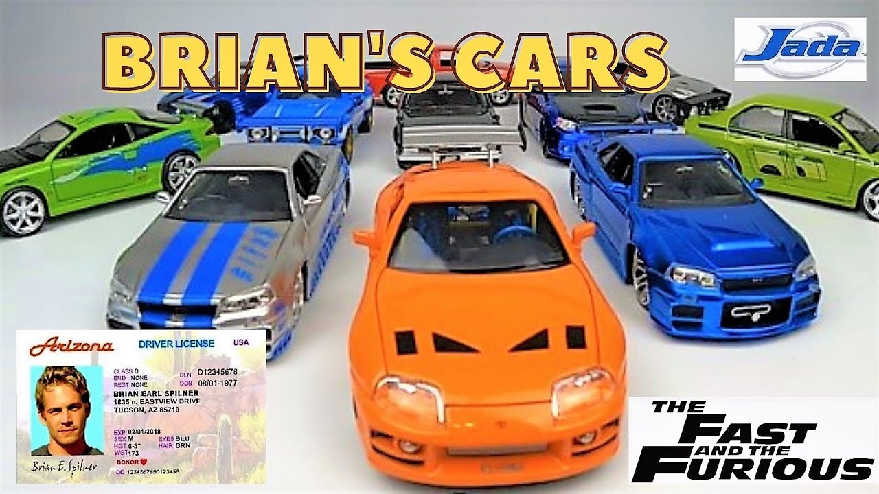 Paul Walker car's from Fast and Furious movies.
