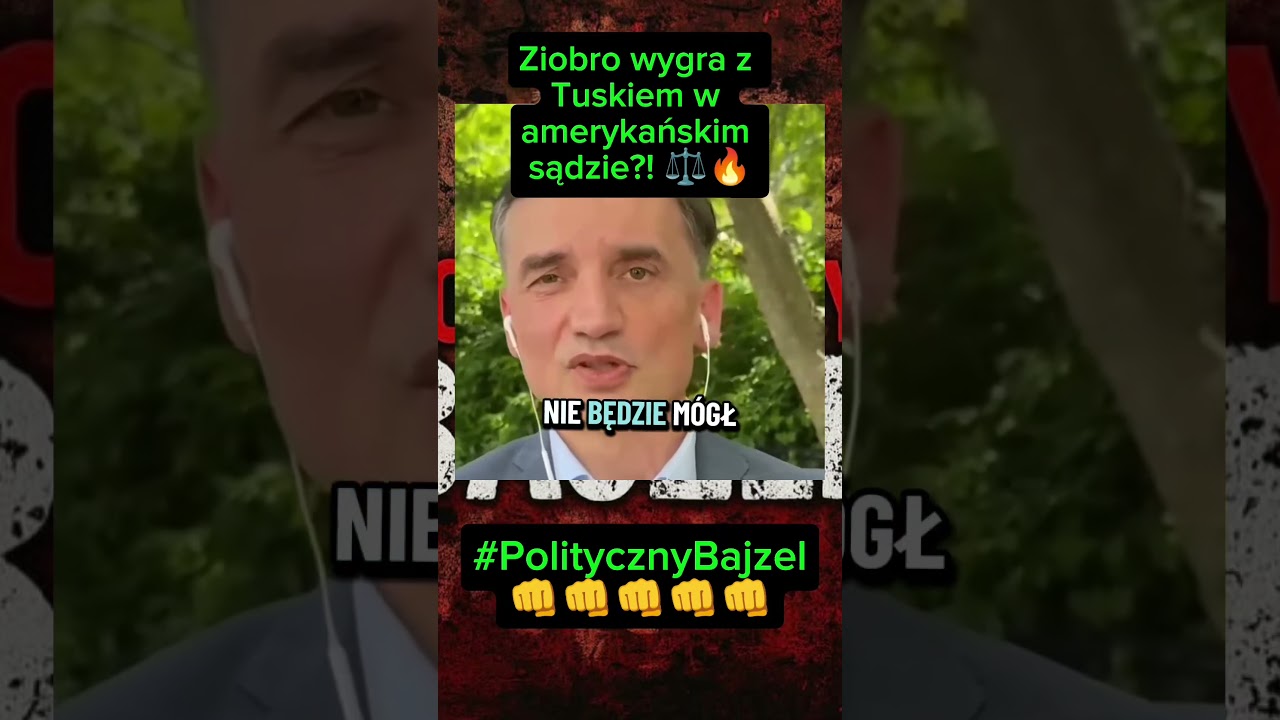 Ziobro wygra z Tuskiem w amerykańskim sądzie?! ⚖️🔥