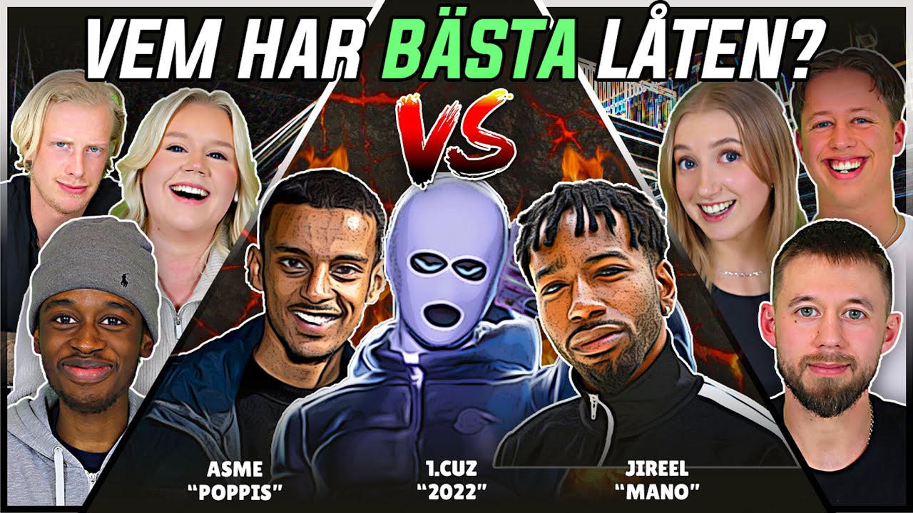 VEM HAR BÄSTA LÅTEN? (Jireel, Asme, 1.Cuz) | Swedish Rap Reaction | #63