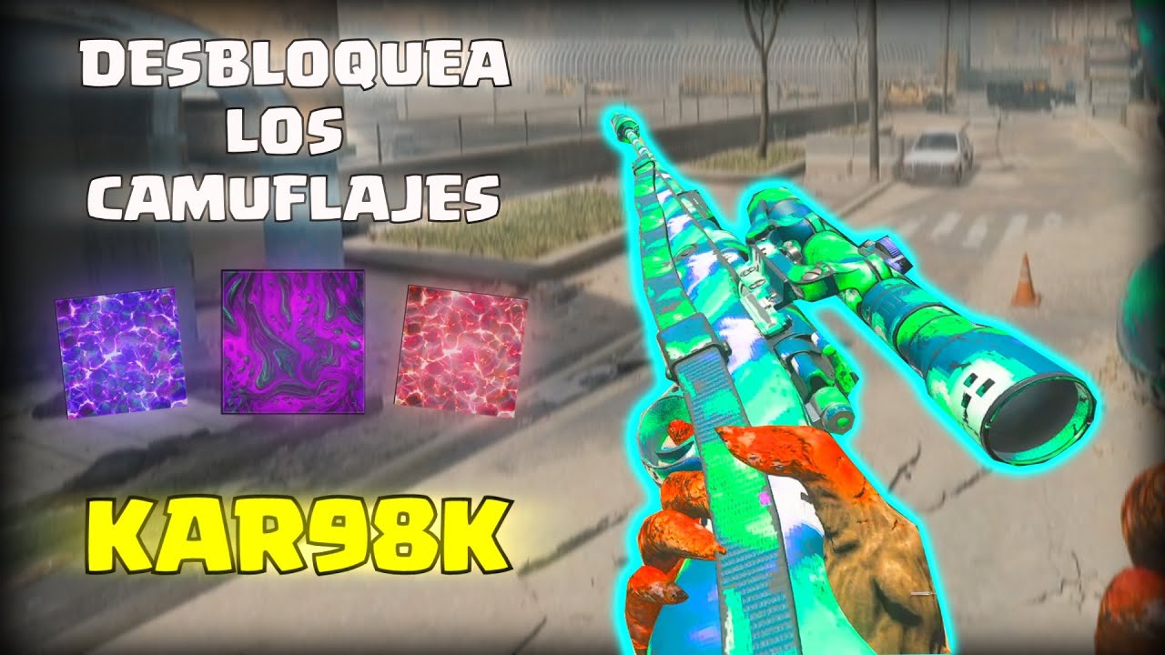 COMO DESBLOQUEAR *TODOS LOS CAMUFLAJES* DE LA KAR98K!! 💪