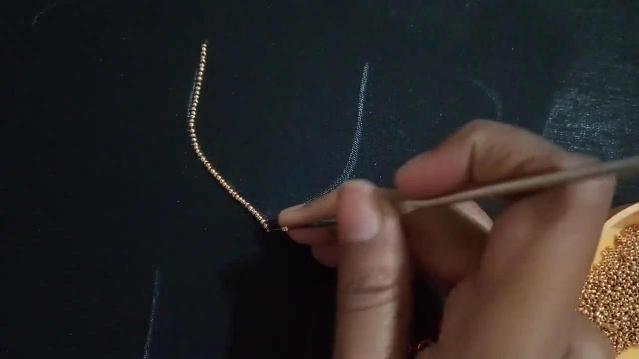 ❤️aari beads work #art #aaribusiness #embroidery #handbroidery #embroiderylover #handembroidery 