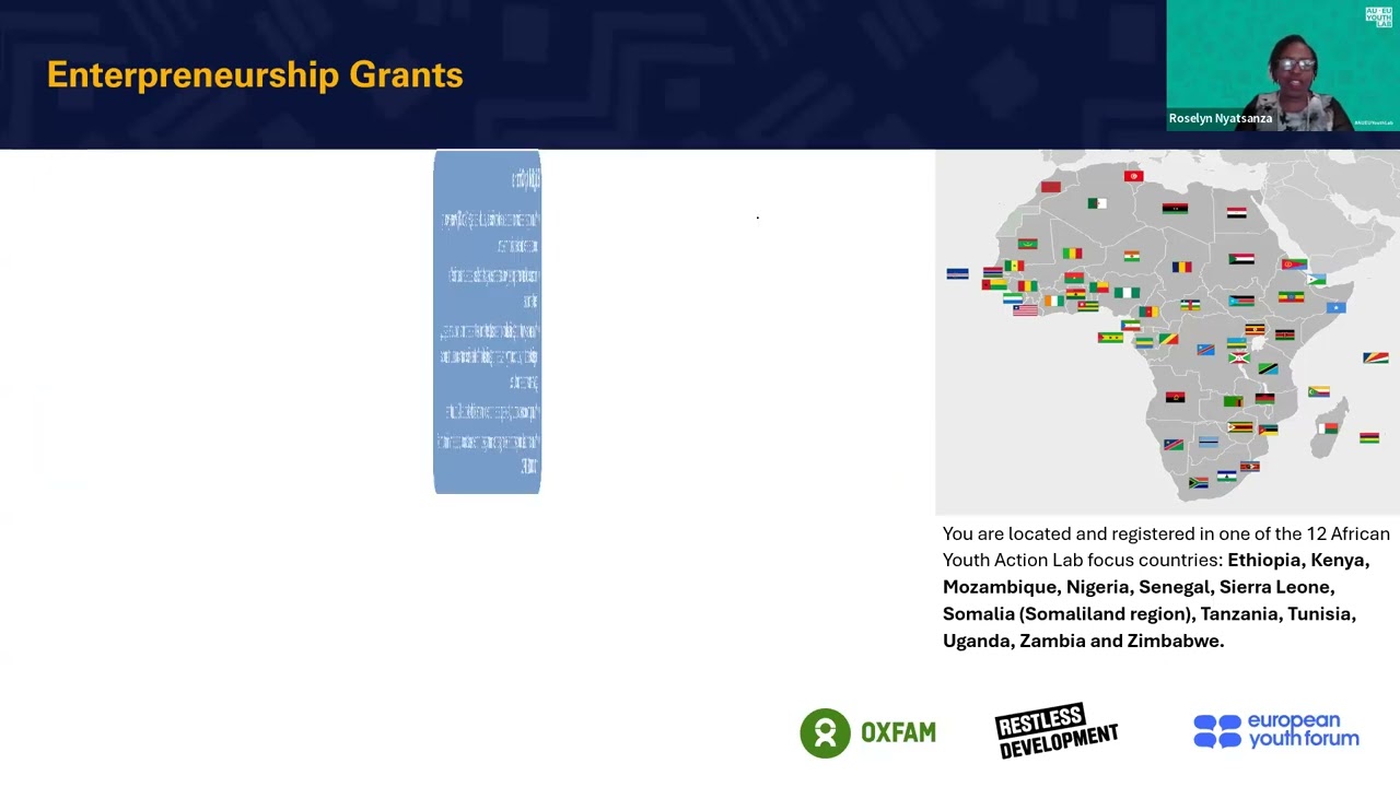 The AUEU Youth Action Lab Entrepreneurship Grants Webinar