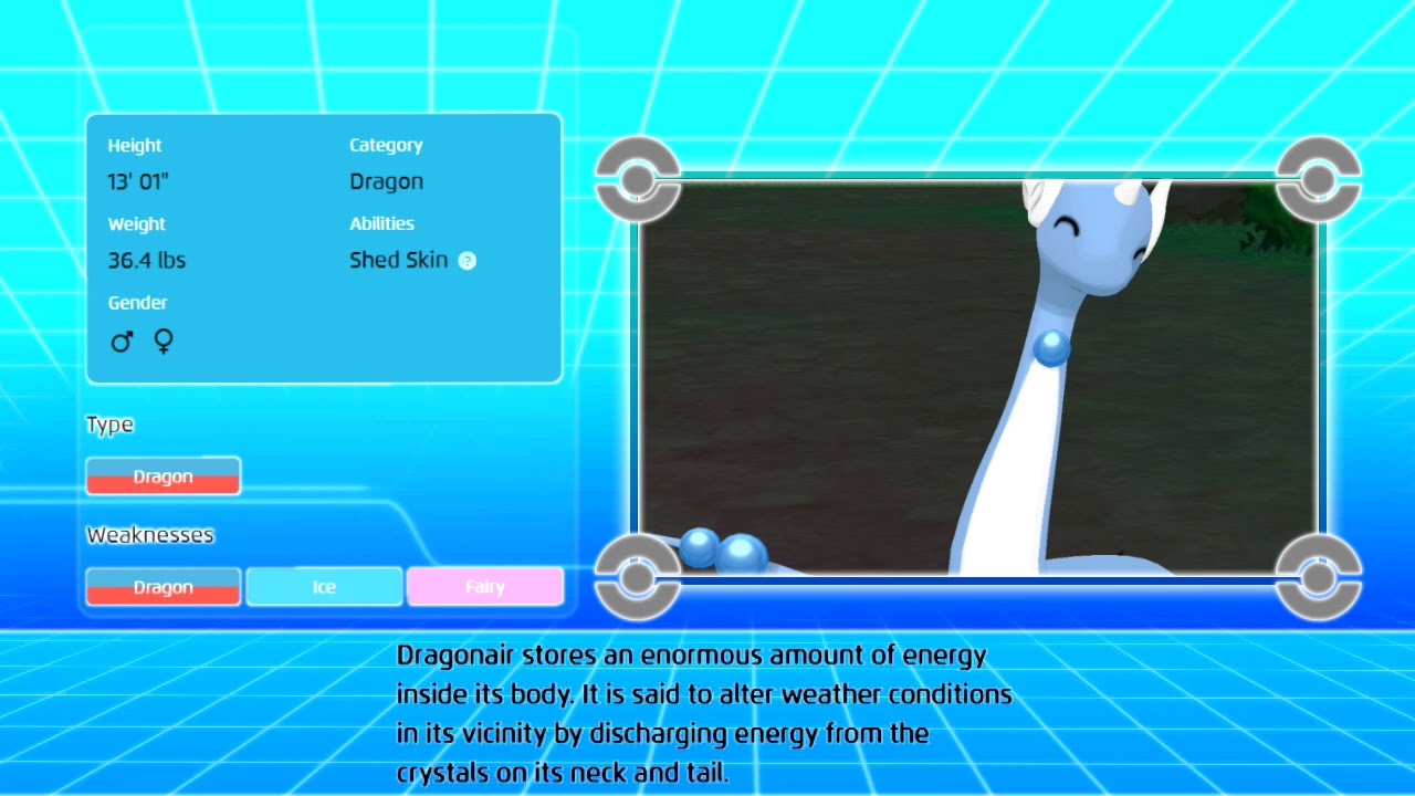 Dragonair #148 Pokedex Go Data