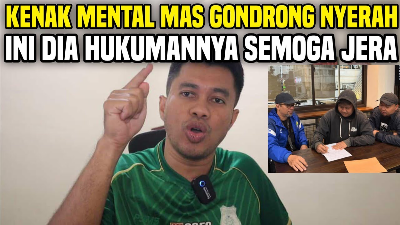 KENAK MENTAL MAS GONDRONG AKHIRNYA MENYERAHKAN DIRI‼️INI HUKUMANNYA‼️SEMOGA JERA