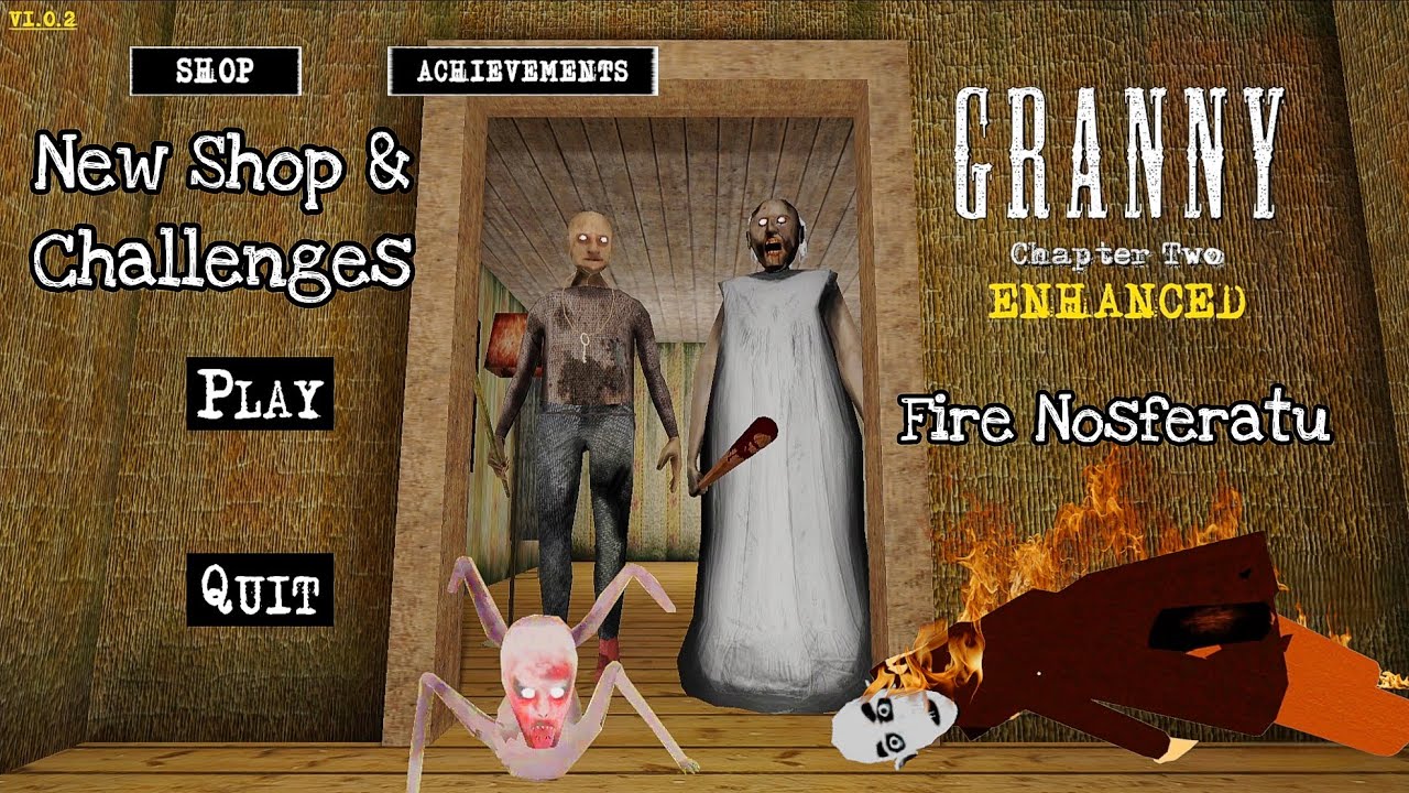 NEW Granny 2 Enhanced 🔥 Fire Nosferatu | Full Gameplay - Helicopter Escape
