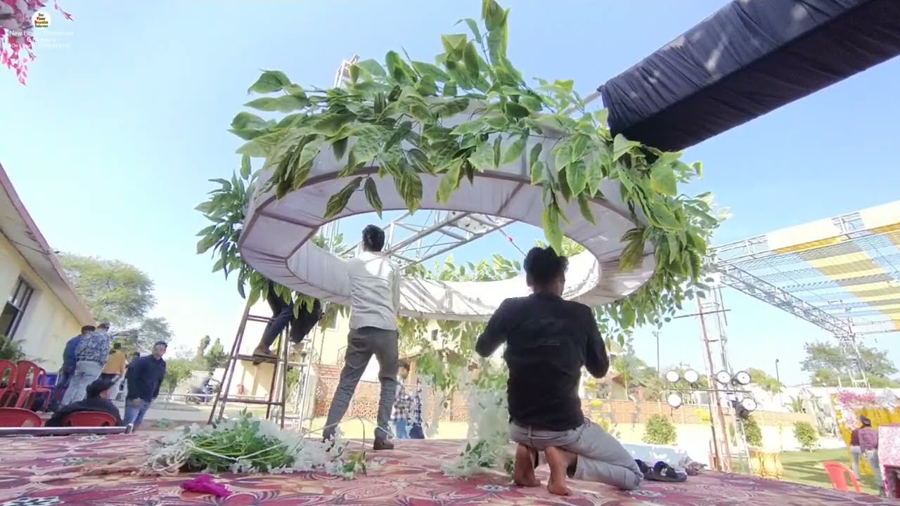 New Design Stage Decoration || Decoration Ideas ||  Flower Decoration